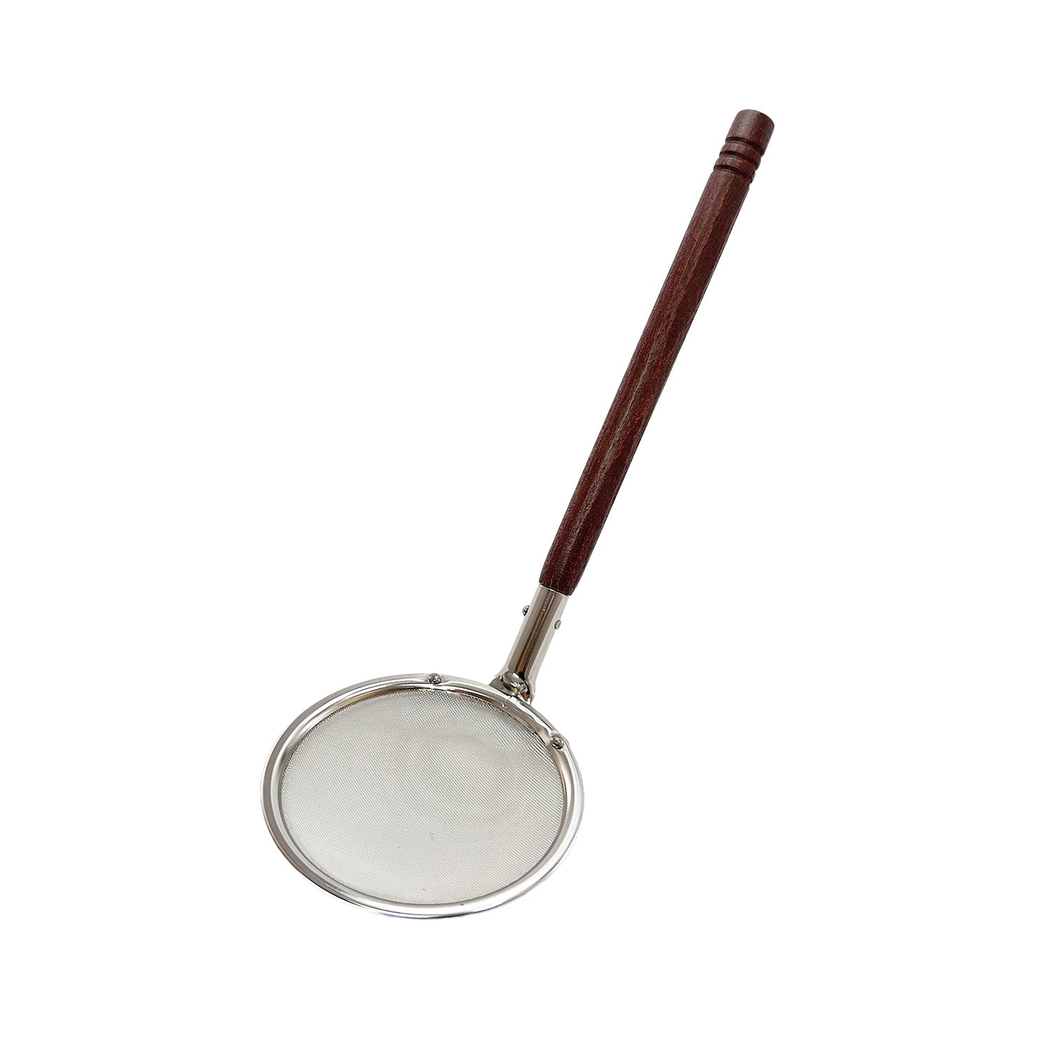 Stainless Steel Mesh Skimmer With Wooden Handle