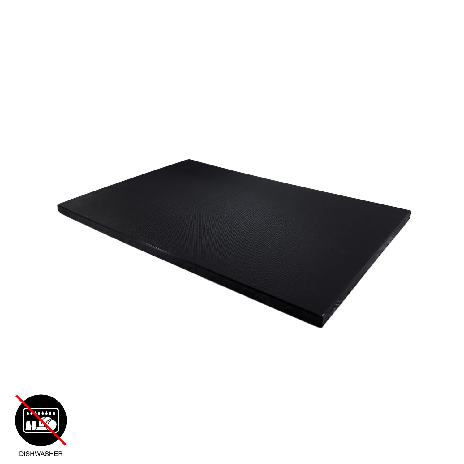Black plastic cutting board 30x20cm