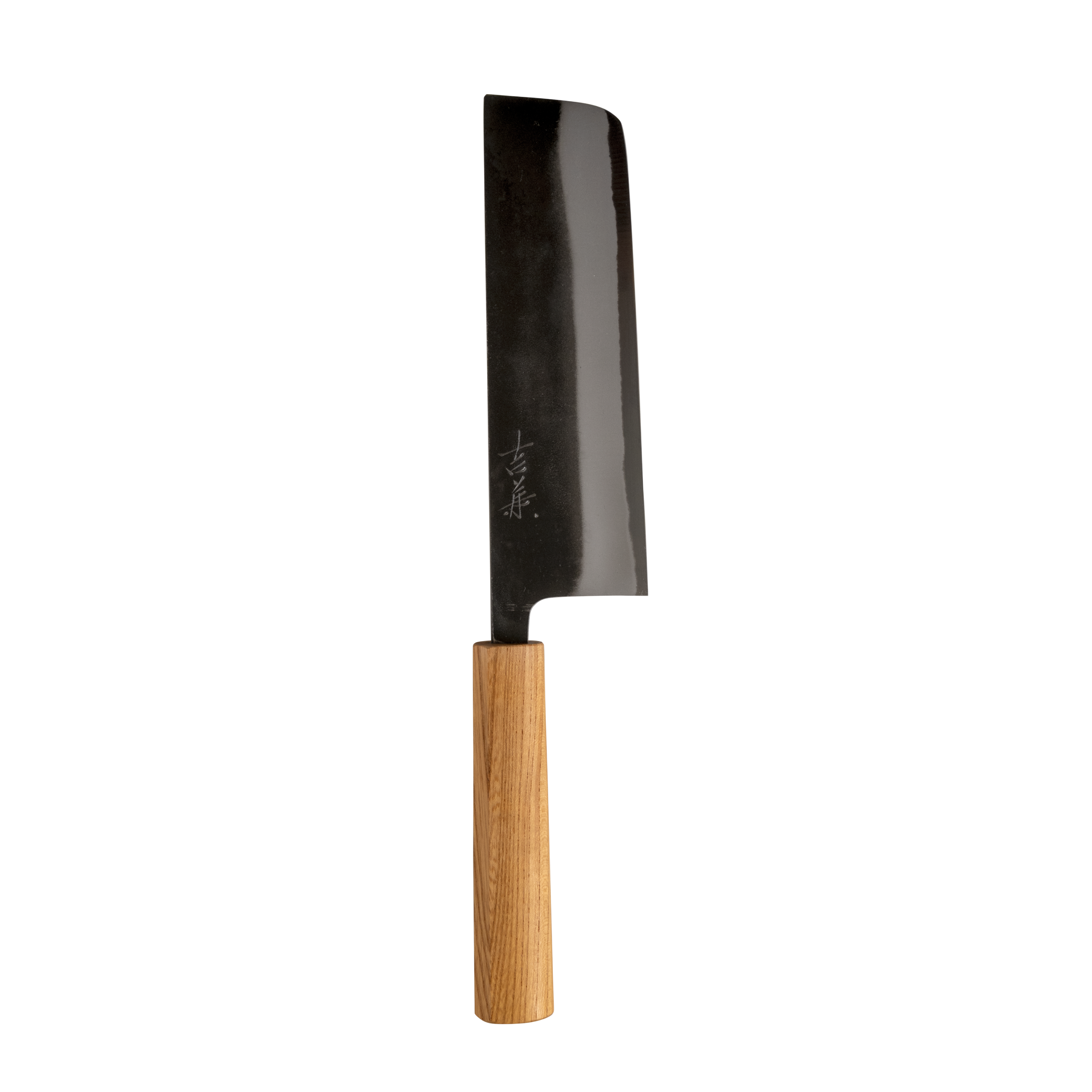 YOSHIKANE HAMONO Shirogami No.2 Kurouchi Nakiri 165mm Keyaki Half-Round Handle