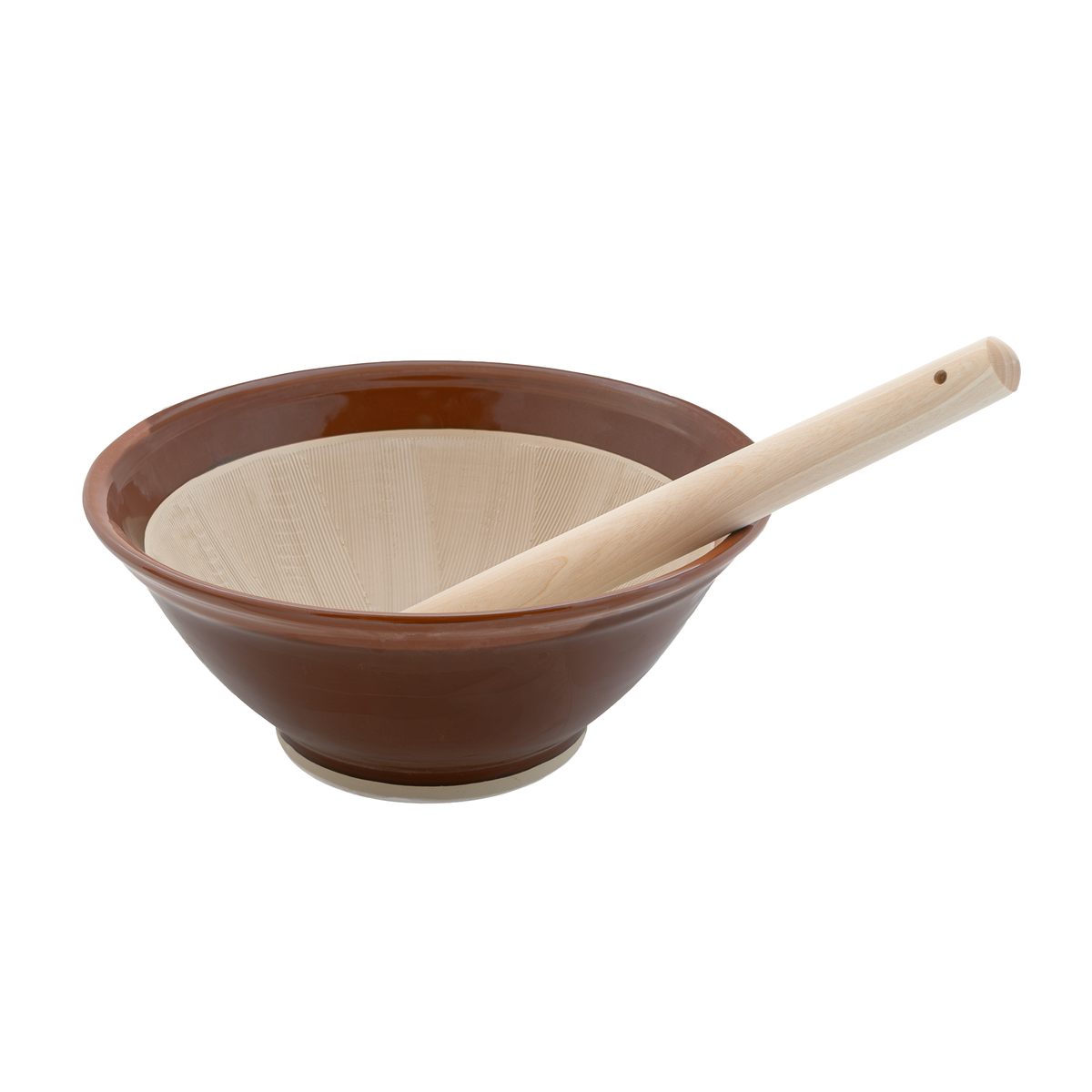 元重すり鉢赤茶セット