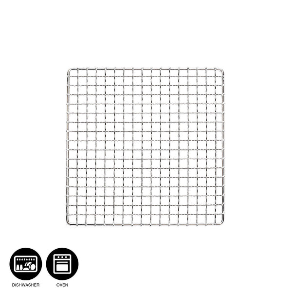 釜浅の丸型しちりん用ステンレス角網