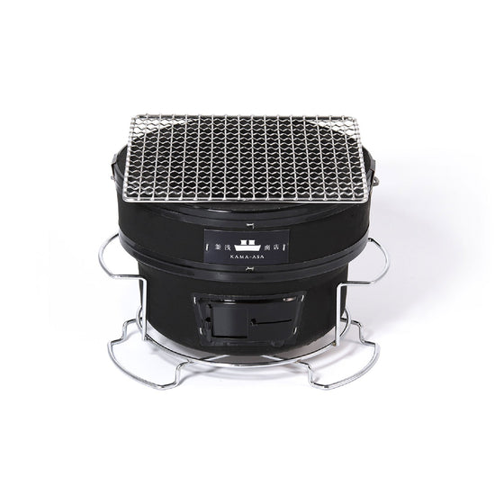 釜浅の丸型しちりんセット(本体、ステンレス角網)