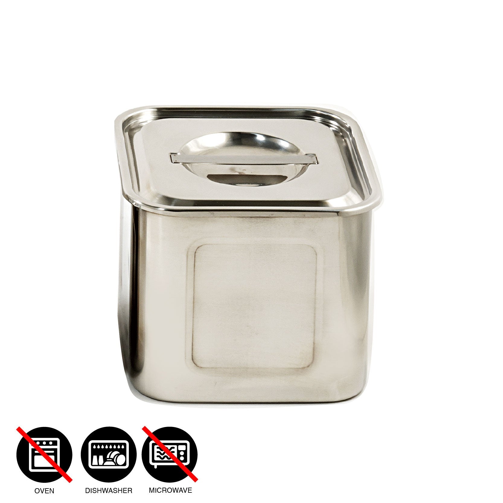 UK Stainless kitchen container / 10.5cm - 15cm